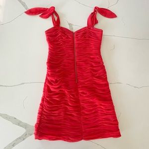 Rebecca Taylor Ruched Zipper Mini Dress